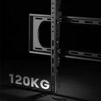 VALUE TV muurbeugel, 80 mm afstand tot de muur, kantelbaar, <304,8cm/120, <120kg - thumbnail