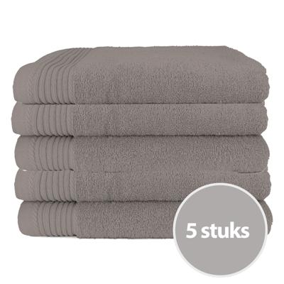 The One Badhanddoek Deluxe 70x140 550 gram Taupe (5 stuks)