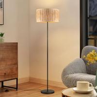 Raffia lampenkap - cilindrisch - beige - Boheemse stijl - ø40 x 22 cm - E27 fitting - Ontworpen voor Vloerlamp en Pendellamp - Ontworpen voor woonkamer en eetkamer - thumbnail