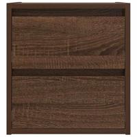 Nachtkastje wandgemonteerd 38x34x40 cm bruin eikenkleur - thumbnail