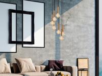 Hanglamp ORPINGTON 7 lampen vintage - thumbnail