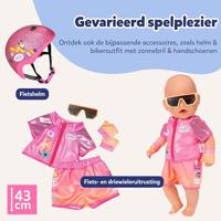 Baby Born fietsstoeltje roze - thumbnail