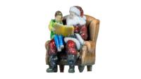 NOCH 10702 H0 Kerstman en jongen figuren Geverfd, Zittend - thumbnail