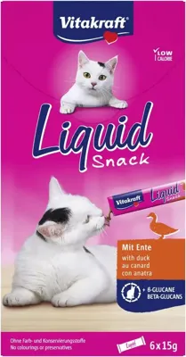Liquid snack eend b-glucaan 6st Vitakraft - Vitakraft Liquid snack eend b-glucaan 6st Vitakraft - Vitakraft