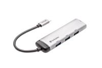 Verbatim USB 3.2 Gen 1-hub 4 poorten Met USB-C stekker, LED-weergave Grijs - thumbnail