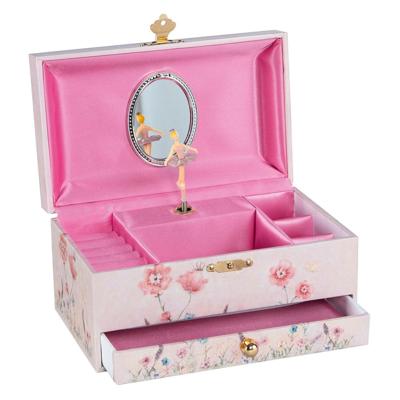 Goki muziekdoos ballerina bloemen roze Goki muziekdoos ballerina bloemen roze