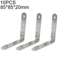 10 STKS RVS 90 graden hoek beugel hoek brace joint beugel bevestiger meubilair kabinet schermen muur (85mm) - thumbnail