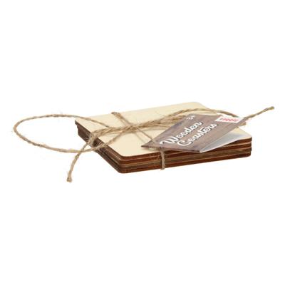 Lobbes houten onderzetters, 4st.