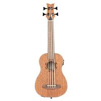 Ortega LIZZY-BS-GB-L Lizard Series Short Scale Left-handed Uke Bass linkshandige E/A bas ukelele met gigbag - thumbnail