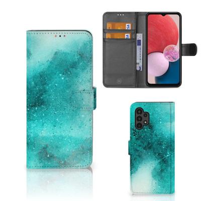 Hoesje Samsung Galaxy A13 (4G) Painting Blue Hoesje Samsung Galaxy A13 (4G) Painting Blue