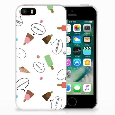 Apple iPhone SE | 5S | Siliconen Case | IJsjes