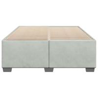 Bedframe zonder matras 160x200 cm fluweel lichtgrijs - thumbnail