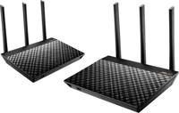ASUS RT-AC66U draadloze router Gigabit Ethernet Dual-band (2.4 GHz / 5 GHz) Zwart - thumbnail