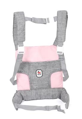 Poppen Draagzak Ergo - Melange Grijs Roze