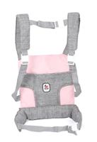 Poppen Draagzak Ergo - Melange Grijs Roze - thumbnail