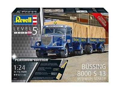 Revell 1/24 Büssing 8000 S13 met trailer (Limited Edition)