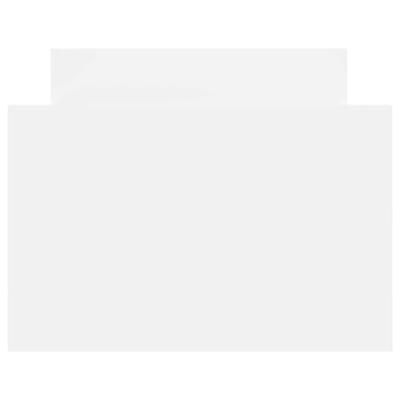 Bedframe met hoofd- en voeteneinde wit 90x190 cm