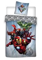 Marvel Avengers Dekbedovertrek De Hulk, Black Widow, Iron Man en Thor - 140 x 200 cm - Polyester - thumbnail