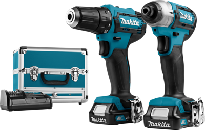 Makita clx224sax1 comboset - accuboor df333 + slagschroever td110 12v 2.0ah li-ion - clx224sax1
