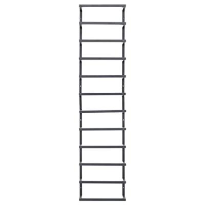 VidaXL Handdoekenrek 24x12x96 cm staal zwart