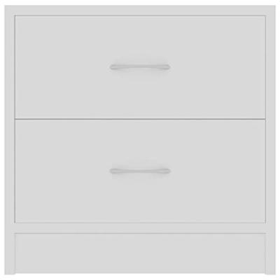 Nachtkastjes 2 st 40x30x40 cm bewerkt hout wit Nachtkastjes 2 st 40x30x40 cm bewerkt hout wit