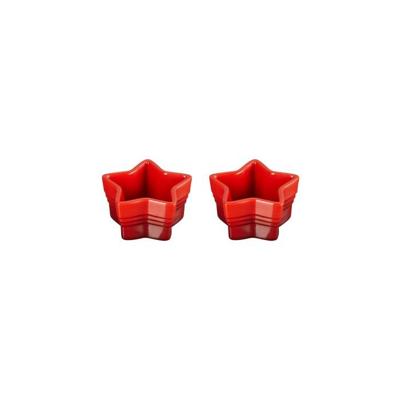 LE CREUSET - Santa's Specials - Ramekin Ster Set/2 Kersenrood