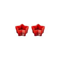 LE CREUSET - Santa's Specials - Ramekin Ster Set/2 Kersenrood - thumbnail