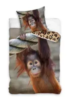 Dekbedovertrek Orang-oetang 140 x 200 cm 70 x 90 cm - Katoen - thumbnail