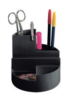 MAUL bureauorganizer pennenbak Roundbox Ø14x12.5cm, 7 vaks zwart - thumbnail