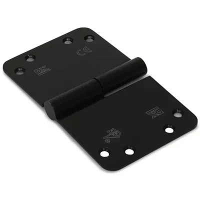 DX Kogelstiftpaumelle Kantellaaf Ronde Hoeken 125x89 mm SKG3 Zwart Links