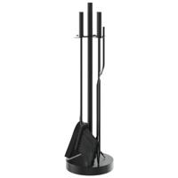 5-delige Haardset 18x66 cm staal - thumbnail