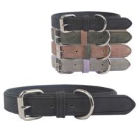 Nobleza Hondenhalsband - Suède vegan leer - 31 cm - thumbnail