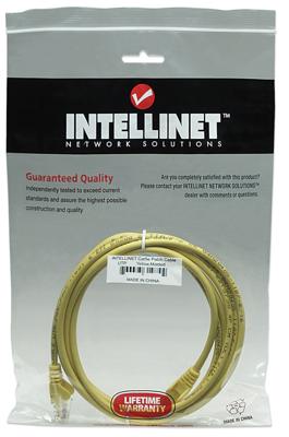 Intellinet 320610 RJ45 Netwerkkabel, patchkabel CAT 5e U/UTP 15.00 m Geel 1 stuk(s)