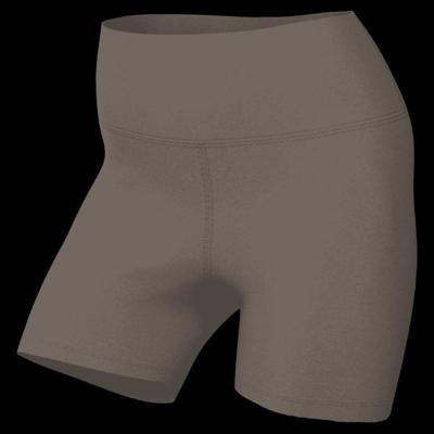 Nike One High-Waisted Sport Hotpant Dames Mink Brown/Black L Nike One High-Waisted Sport Hotpant Dames Mink Brown/Black L