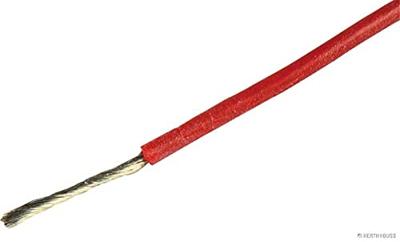 HERTH+BUSS kabel electric cable silicone 0.5 mm red 5mtr.