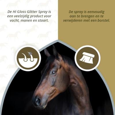 Excellent Horse Hi Gloss Glitter Spray Gold 250 ml