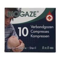 Verbandgazen/Kompressen 5 x 5cm 10 Stuks - thumbnail
