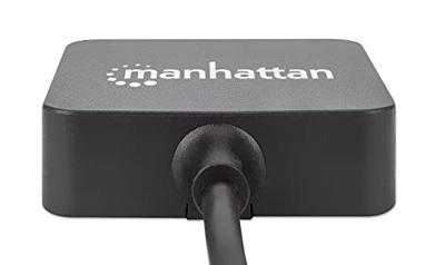Manhattan Manhattan 162296 hub di interfaccia USB 3.2 Gen 1 [3.1 Gen 1] Type-A 5000 Mbit/s USB 3.2 Gen 1-hub 4 poorten Zwart