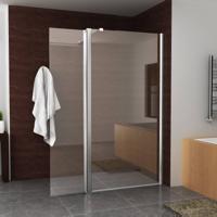 Zijwand BWS Draaibaar Hoekprofiel 45x200cm NANO coating 8mm - thumbnail