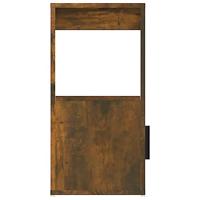 Dressoir 80x30x60 cm bewerkt hout gerookt eikenkleurig - thumbnail