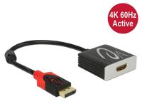 Delock 62734 DisplayPort / HDMI Adapter [1x DisplayPort stekker - 1x HDMI-bus] Zwart 0.20 m - thumbnail
