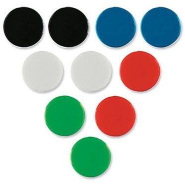 Magneet nobo 38mm blauw 4 stuks