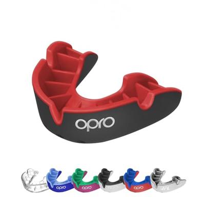Opro 790007 Silver Superior Fit Mouthguard - Black-Red - JR