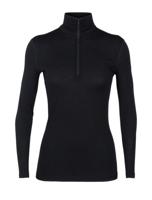 Icebreaker 200 Oasis LS Half Zip Pully Dames Black XS - thumbnail