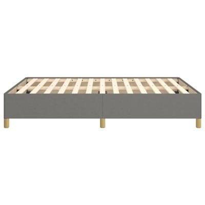 Bedframe stof donkergrijs 140x190 cm