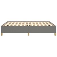 Bedframe stof donkergrijs 140x190 cm - thumbnail