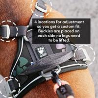 Gewatteerd Hondenharnas Weekend Warrior Zwart Maat 3 80-100 Cm - thumbnail