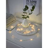 Konstsmide 1461-860 Micro-lichtketting Binnen werkt op batterijen Aantal lampen 40 LED Barnsteen Verlichte lengte: 3.90 m - thumbnail