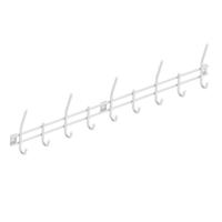 Kapstok 9 haken roestvaststaal geborsteld - thumbnail