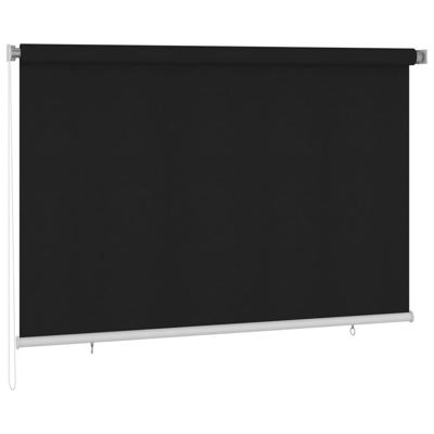 VidaXL Rolgordijn voor buiten 225(b)x140(h) cm zwart